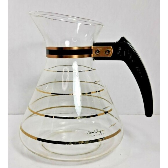 Vintage David Douglas Flameproof 8 Cup Coffee Pot MCM NO LID - Picture 2 of 7